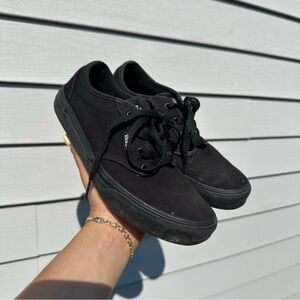 Vans Canvas Skate Shoes Black Size 5 Youth Kids